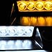 Generic White / Amber Warning Caution Van Truck 8-LED Emergency Strobe Light Lamp Bar #72