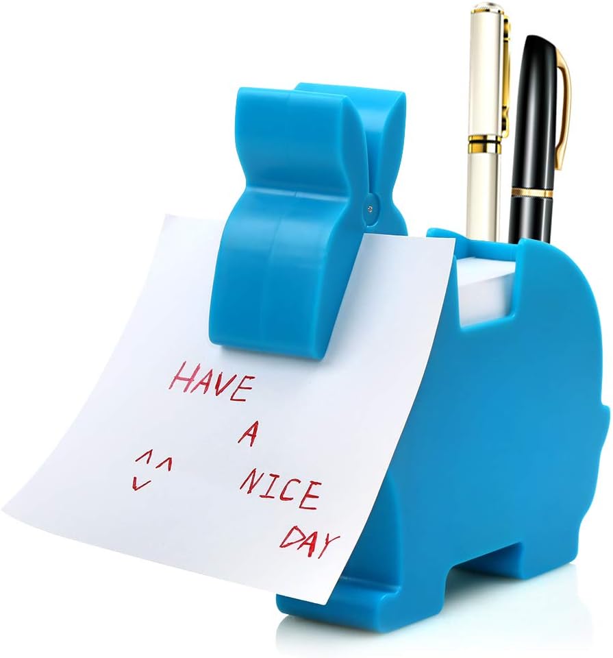 Memo Holder for Desk, MultiFunctional Plastic Memo Holder Note, Animal Note Clip