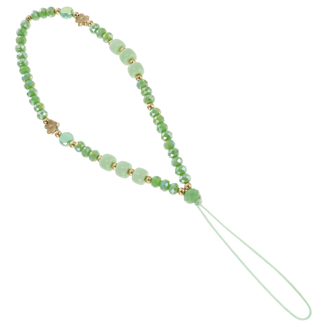 ULDIGI Beaded Mobile Phone Chain Wrist Strap Decorative Phone Lanyard Anti-Lost Lightweight Charm for Mobile Phones Id Cards Cameras