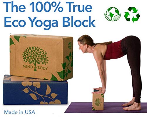 Eco-Yoga-BlockHealthy-for-You-and-The-Environment-100-Made-from-Recycle-Its-Light-and-Durable-9x6x3