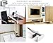 Heavy Duty Aluminum Gooseneck Tablet Stand Mount iPad Stand Desk Mount Tablet Holder iPad Holder for Kitchen Office Bed, Strong & Flexible Arm with 3 Clamps Fit 3.5