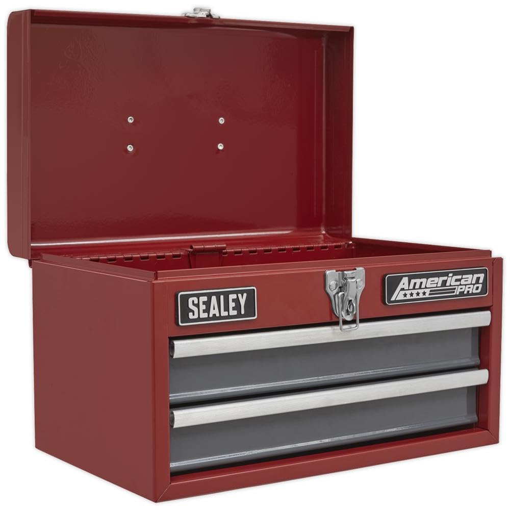 Sealey AP2602BB 2 Drawer Portable Toolbox with Ball Bearing Slides