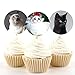 200 Pcs Realistic Cute Cat Stickers Kitten Roll Sticker for School
