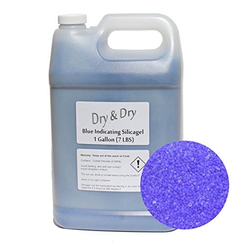1 Gallon Blue Replacement Desiccant Indicating Silica Gel Beads 7.5