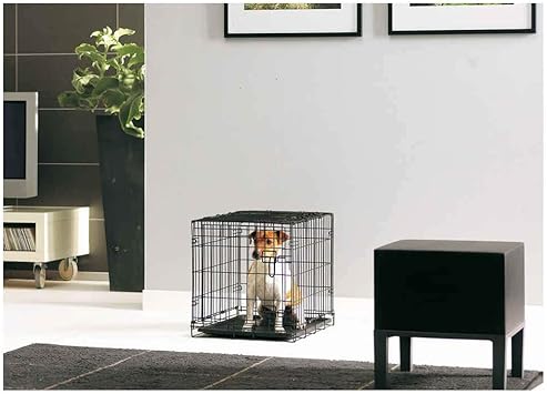 Savic Dog Cottage 50 Cm Dog Crate Black Powder Coated 50 X 30 X 36