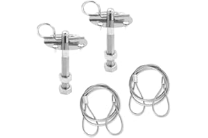 Hood Pins Kit for Car, Stainless Steel Engine Hood Pin Plate Bonnet Lock Clip Kit, Universal Car Hood Latches Car Modified Ac