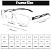 AQWANO Clear Frame Reading Glasses Blue Light Blocking Computer Rimless Readers Anti Glare Filter Lightweight for Women Men,1.5