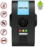 HomySnug Insect and Rodent Ultrasonic Pest Repeller - Electronic Plug-in Insects Control for Cockroach, Fly, Ant, Spider, Fleas and Mice