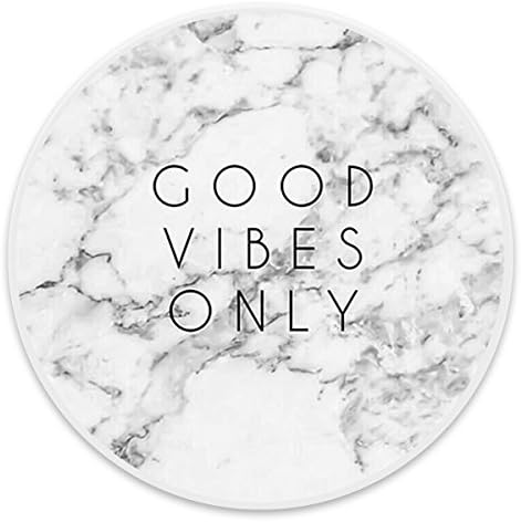 Mounts and Stand Pops Collapsible Grip Sockets for iPhones6/6S/7/8/7Plus/8Plus and iPads (Good Vibes Only Marble Black White)