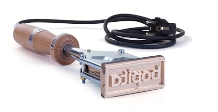 Individueller Brennstempel mit eignem Motiv, Oberfläche 90 x 40 mm, inkl. Gravur