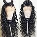 Ysdidwigs 13x6 Lace Front Wig Loose Wave Deep Part Human Hair Wigs with Baby Hair Lace Front Wigs for Black Women 130% Density Natural Color 16 inch