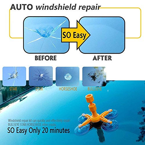 choolo Windshield Repair Kit, Professional Windscreen Windshield Repair Tool Set