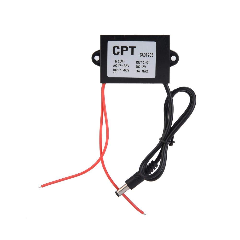 AC-DC 24V to 12V Power Adapter Converter Voltage Regulator for Monitor Power Supply Unit with Stable Output and Overload Protection