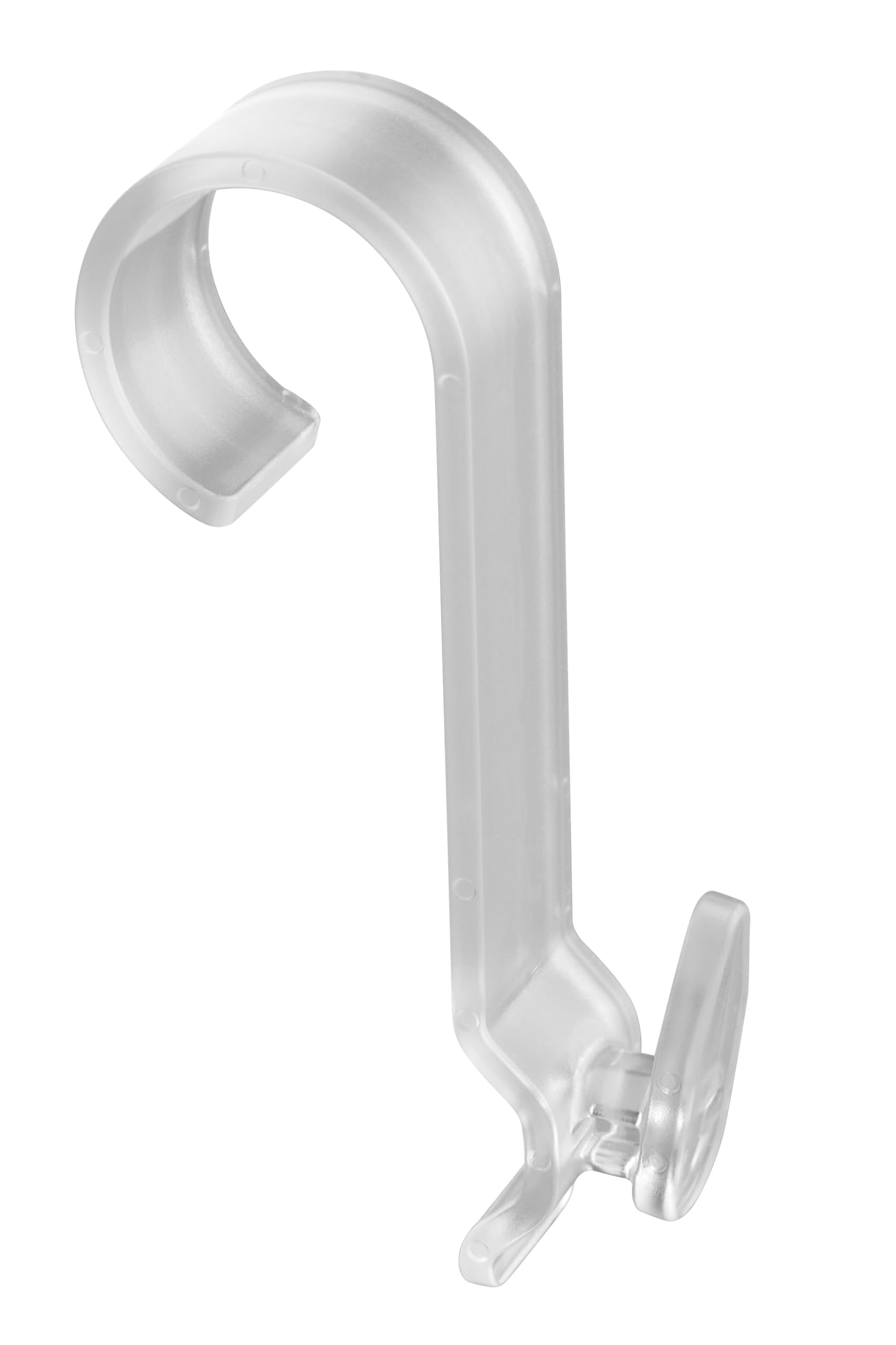SOMA Towel Hooks for Round Bathroom Radiators up to Diameter 30 mm Set of 4 Transparent