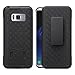 Galaxy S8 Plus Case, Galaxy S8 Plus Swivel Slim Belt Clip Holster Protective Phone Case Cover Compatible for Samsung Galaxy S8 Plus Cases (Combo Shell & Holster Case) - Black