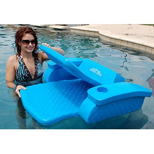 TRC Recreation Baja II Folding Lounge, Aquamarine - Thumbnail 3