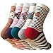 IMAXSELL 5 Pairs Womens Novelty Colorful Cute Animal design Girls Cartoon Cotton Casual Comfortable Crew Socks