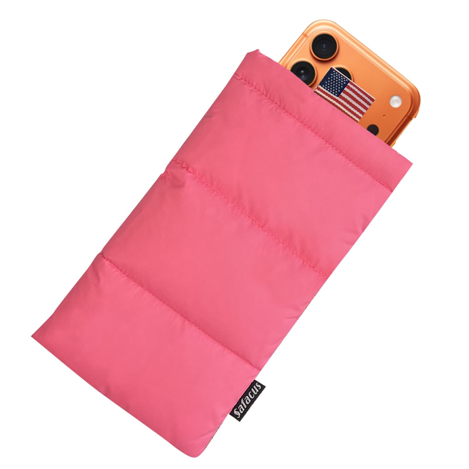 Thermal Phone Case Prevent OVERHEATING in The Sun, Cellphone Pouch for Camping Prevents Freezing, Extends Battery Life, Outdoor Warm Cover Bags for iPhone,Samsung Galaxy (Pink)