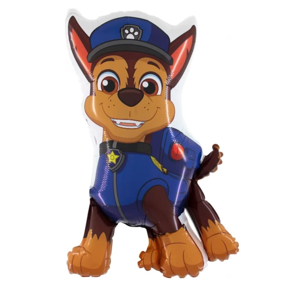 Foil Balloon Chase Paw Patrol Figures Balloon Approx. 80 cm Helium Foil Balloons Balloons Balloons Gift Balloon Fairground Fairground Fairground