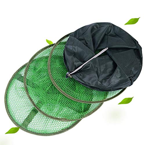 BESPORTBLE Fischernetz Faltbar Setzkescher Mesch Netz Köderfischreuse Fischköder Falle Angel Zubehör für Fisch Trocken… – Bild 4