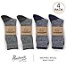 Pembrook Merino Wool Socks for Men & Merino Wool Socks for Women | Merino Wool Sock Pack 4 Pairs | Ski Socks, Hiking Socks, Hunting Socks