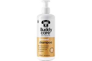 Buddycare Oatmeal Dog Shampoo for Smelly Dogs (16.90oz) - Hypoallergenic & Itch Relief Formula, Gentle on Sensitive Skin, Includes Dog Shampoo and Conditioner - Essential Dog Grooming Supplies