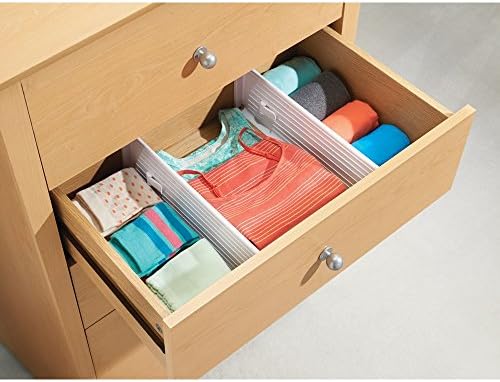 Interdesign Linus Adjustable Deep Drawer Organizer Dividers For