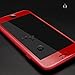 iPhone 8 Plus 7 Plus Screen Protector, Villstar Red Tempered Glass Screen Protector Film Full Coverage for iPhone 8 Plus / 7 Plus 3D 9H Anti Fingerprint Bubble Free (Soft Plastic Edge+Tempered Glass)