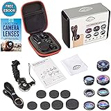 7 in 1 Clip On Camera Lens Kit By Ideal Lenz | Cell Phone Camera Kit For iPhone, Samsung Galaxy &amp; Most Smartphones &amp; Tablets | Telephoto, Fish Eye, Wide Angle, Macro, CPL, Kaleidoscope &amp; X-Wide Lens