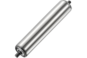YOKIVE Conveyor Roller, Stainless Steel Roller Replacement | Smooth Movement, Great for Factories, Warehouses Use (Silver, 2 