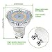 KingSo GU10 LED Bulb 50W Halogen Bulb Equivalent MR16 LED Bulbs 120V 4W 400Lumens 5000K Daylight White CRI 85+ 120° Flood Beam Angle Track Lighting Accent Light, GU10 Base, Pack of 5