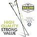 CAMMPO Trekking Poles Collapsible - Hiking Poles - Lightweight Aluminum 7075 - Walking Sticks (2-pc) w/Tungsten Tip, Flip-Lock System & Cork Grip