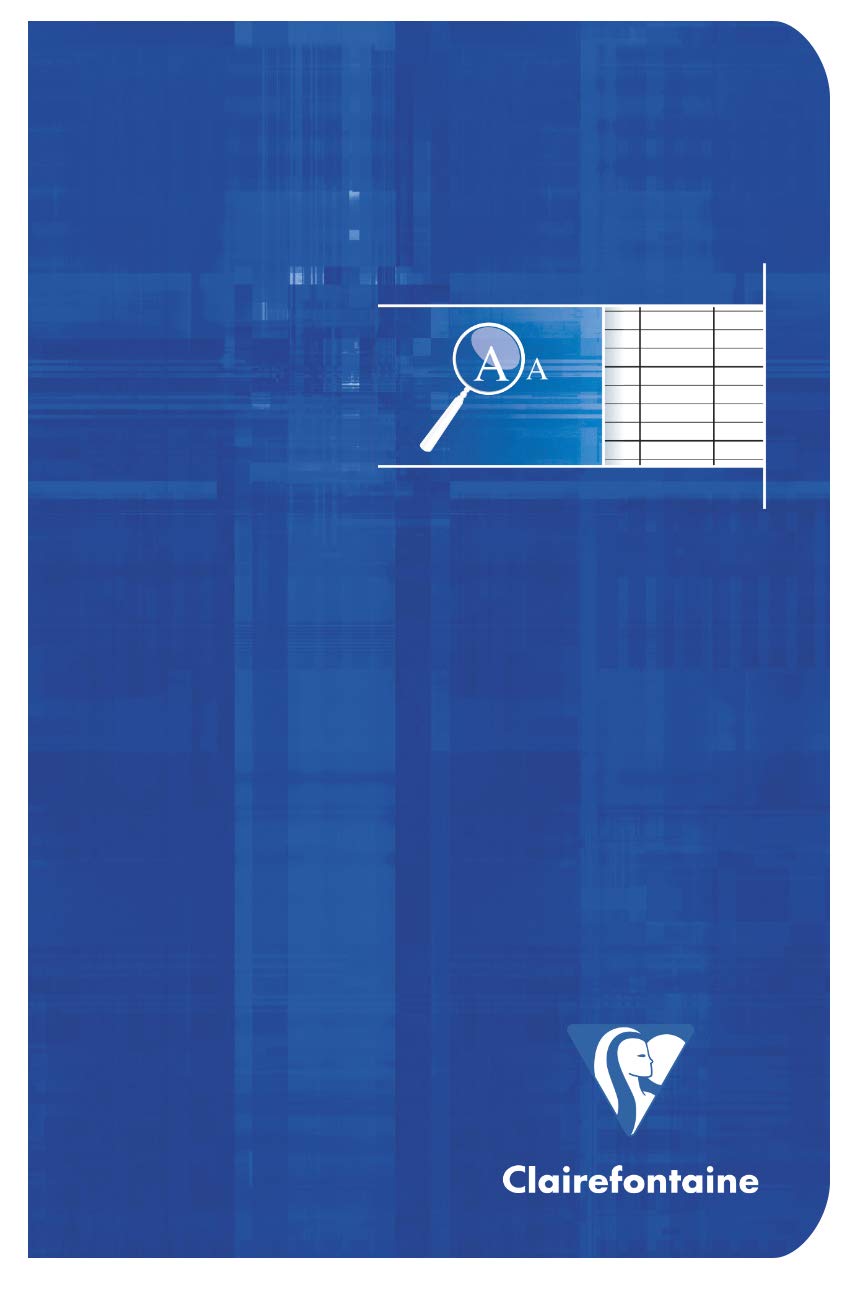 Clairefontaine 3696C Set of 10 Stapled Notebooks - Size: 11x17cm - 96 Pages Enlarged Black Seyes Ruled - 90 g White Paper - Card Cover - Random Colours