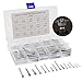 Boeray 240 pcs 15 Size Split Cotter Pin Hitch Pins Clip Key Fastner Assortment Kit -M1 M1.5 M2 M2.5 M3