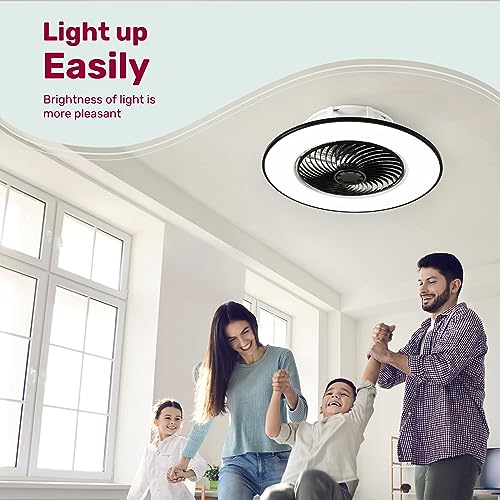 YANASO Ceiling Fan with Light Modern, Bladeless, with Remote Control