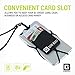 Gear Beast Cell Phone Lanyard - Universal Neck Phone Holder w/Card Pocket and Silicone Neck Strap