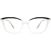 FEISEDY Blue Light Blocking Glasses Computer Glasses Women Men Cateye TR90 Frame B2772