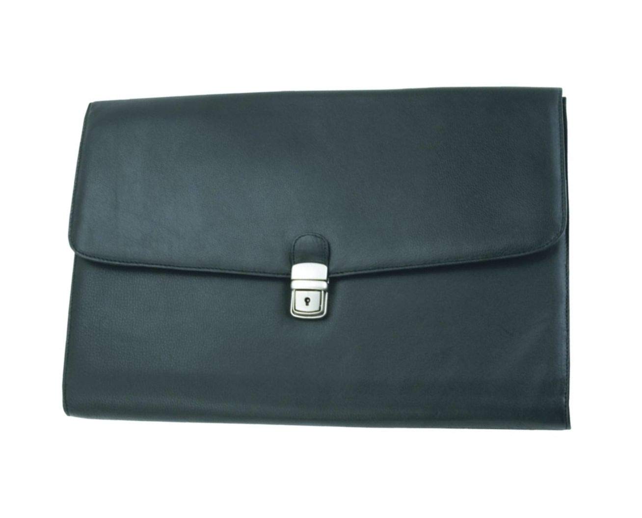 ALASSIO Udine Briefcase Faux Leather Black 41014