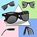 RIVBOS Rubber Kids Polarized Sunglasses with Strap Glasses Shades for Boys Girls Baby and Children Age 3-10 RBK004 （W Black）
