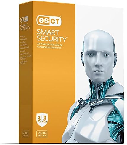 ESET Smart Security | 2016 (3 PC's- 3 Years) No CD- Only key via email