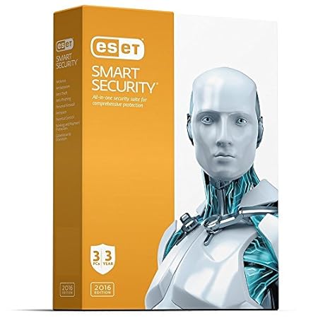 ESET Smart Security | 2016 (3 PC's- 3 Years) No CD- Only key via email