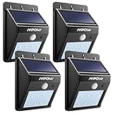 Mpow 4-Pack Bright Solar Power Outdoor LED Light Motion Activated Light for Garden Patio Path Pool Lighting
