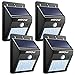 Mpow 4-Pack Bright Solar Power Outdoor LED Light Motion Activated Light for Garden Patio Path Pool Lighting