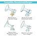 Maymom 19 mm Inserts for Medela Harmony Manual Hand Pump, Freestyle, Swing-Maxi Pumps; Comfort Breast Cushion & Insert; Reduce Medela 24 mm PersonalFit Breastshield Down to 19 mm
