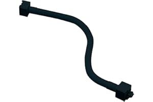 NORA LIGHTING Nora Track Light NT-330B - Black - 18 in. Flexible Extension Rod - Single or Dual Circuit - Compatible with Halo Track