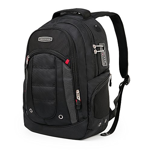 Backpacks Laptop With Combination Lock Fits Most 17.3 Inch Laptops And