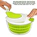 Salad Spinner Dryer, iLove Cooking Grips Salad Spinner with Vegetable Scissors - Large Capacity; BPA Free Certified; Easy Spin for Tastier Salads & Dishwasher Safe