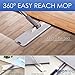 MAGIC FLAT MOP AND BUCKET SYSTEM by Cleantec - 360 Degree Swivel Head, 1.32 Gallon Tank, Self-Cleaning, Great for Wet-Dry Cleaning, Safe on all Surfaces, Telescopic Wand, Compact Storage, Carry Handle