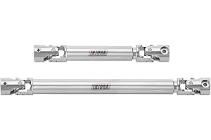 INJORA Stainless Steel Drive Shafts for 1/18 FCX18 K10 Hummer EV