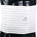ITA-MED Men's Breathable Elastic Abdominal Binder for Post-Surgery Recovery & Umbilical Hernia Support, 9” Wide, Body-Shaping Effect, Made in USA, White (XL)